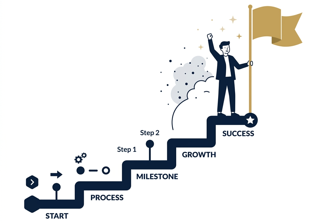6-step Advance Authorisation process illustration from product analysis to EODC closure